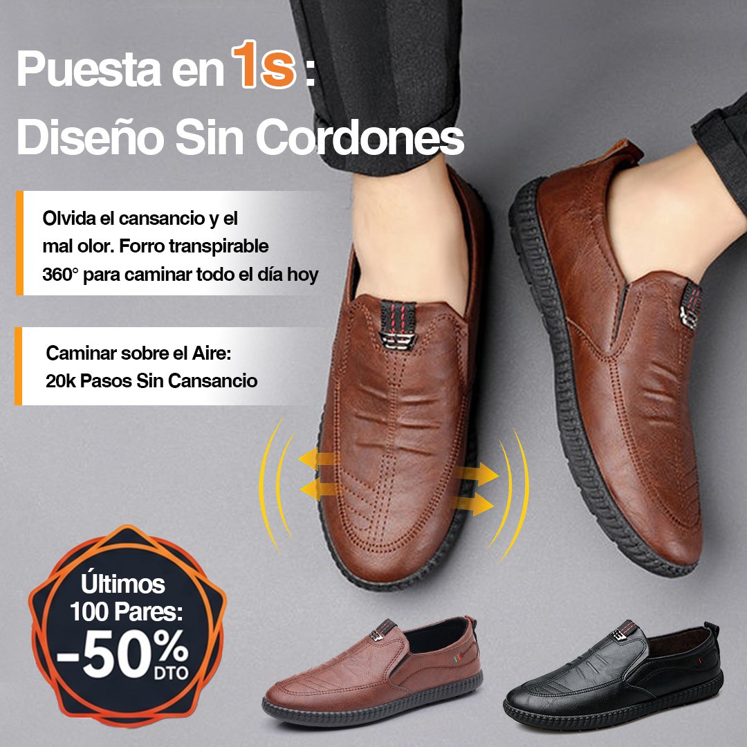 【Limitado 100 pares】Zapatos de cuero casuales y elegantes para hombre