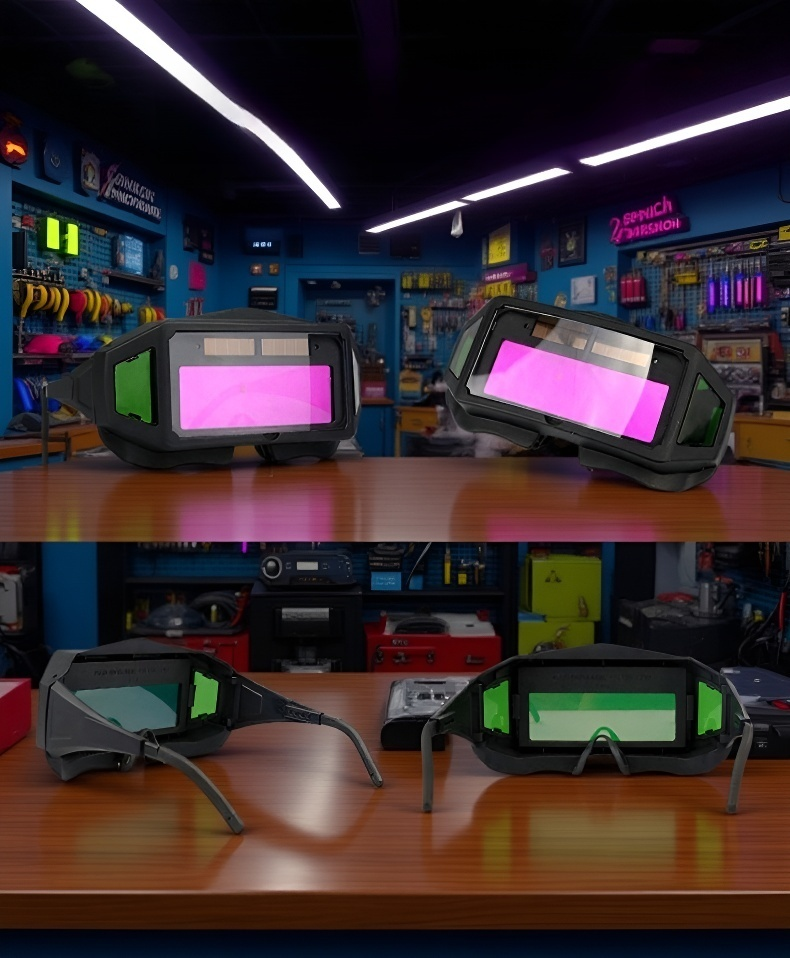 نظارات واقية للعمال في مواقع اللحام