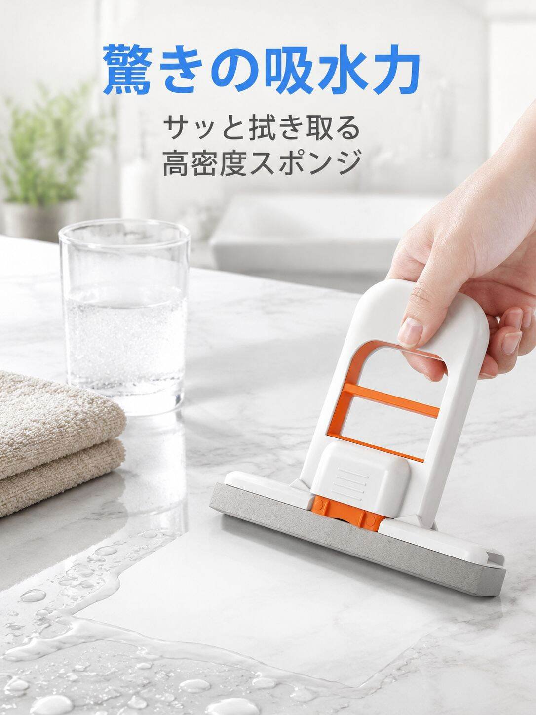 手洗い不要多機能ミニモップ