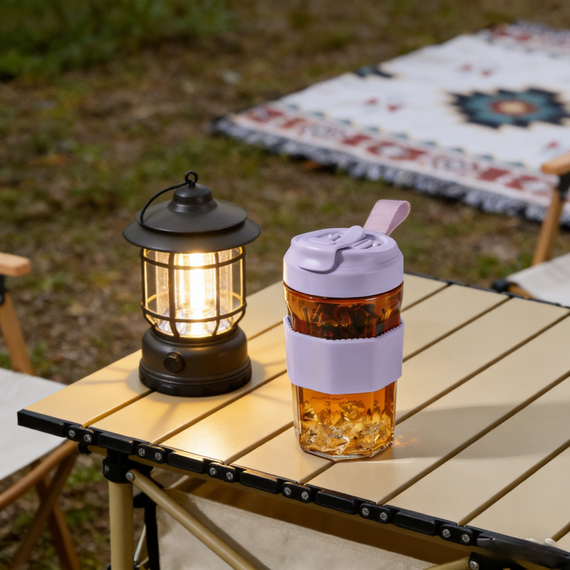 Portable Glass Tea Mug with Magnetic Feature High-end Office Water Cup for Tea Brewing