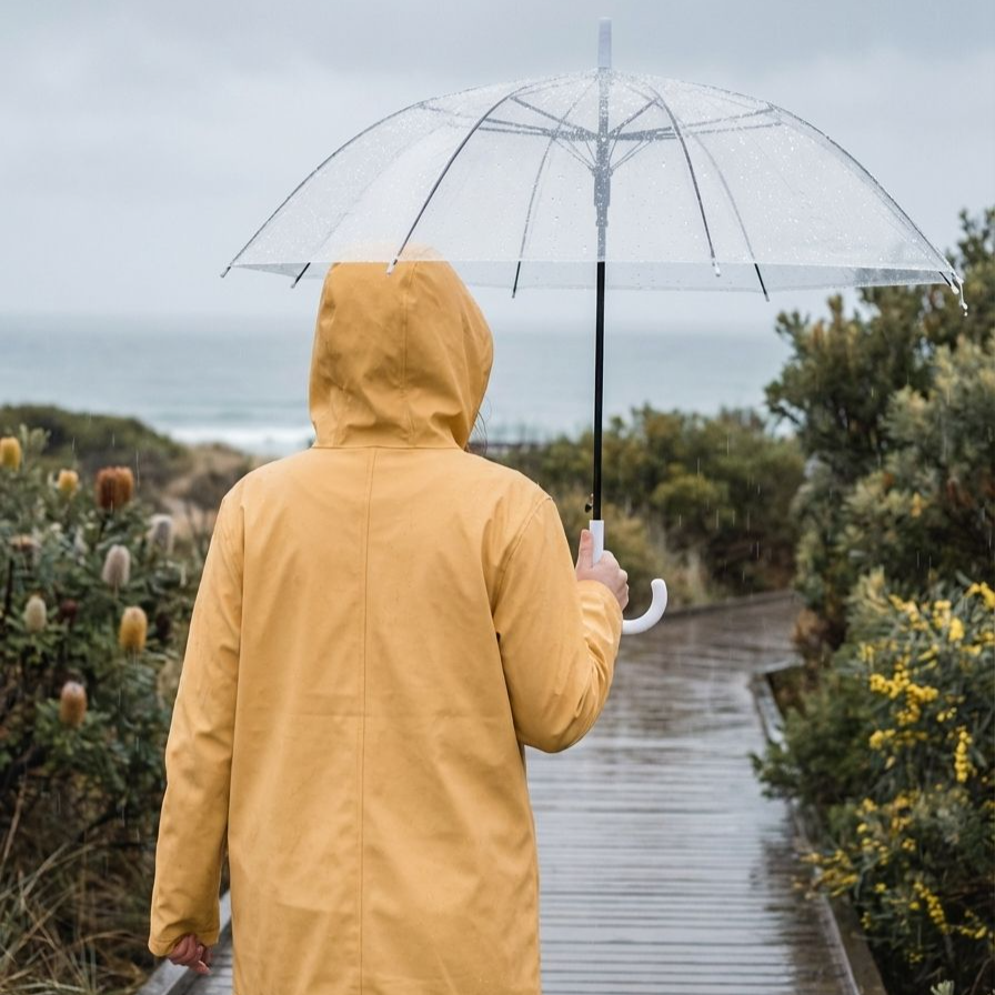 ファッションに合わせやすい厚みのある傘