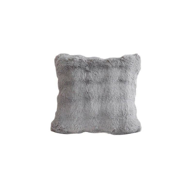 Plush Throw Pillow Cover for Living Room Simple Style