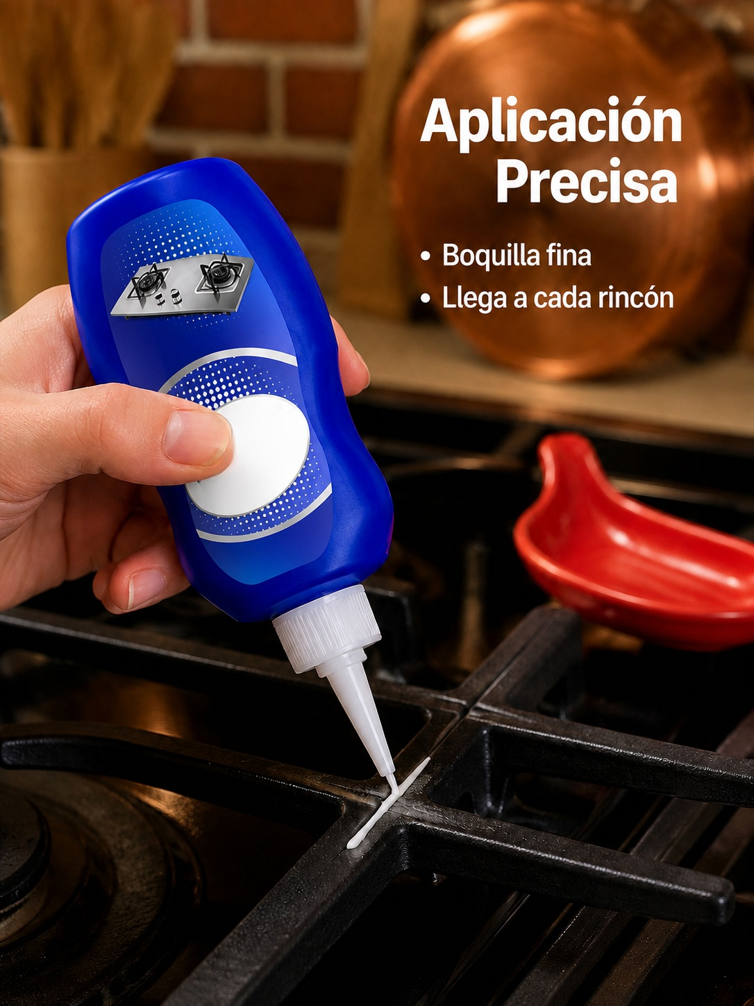 Limpiador antióxido para parrillas de gas