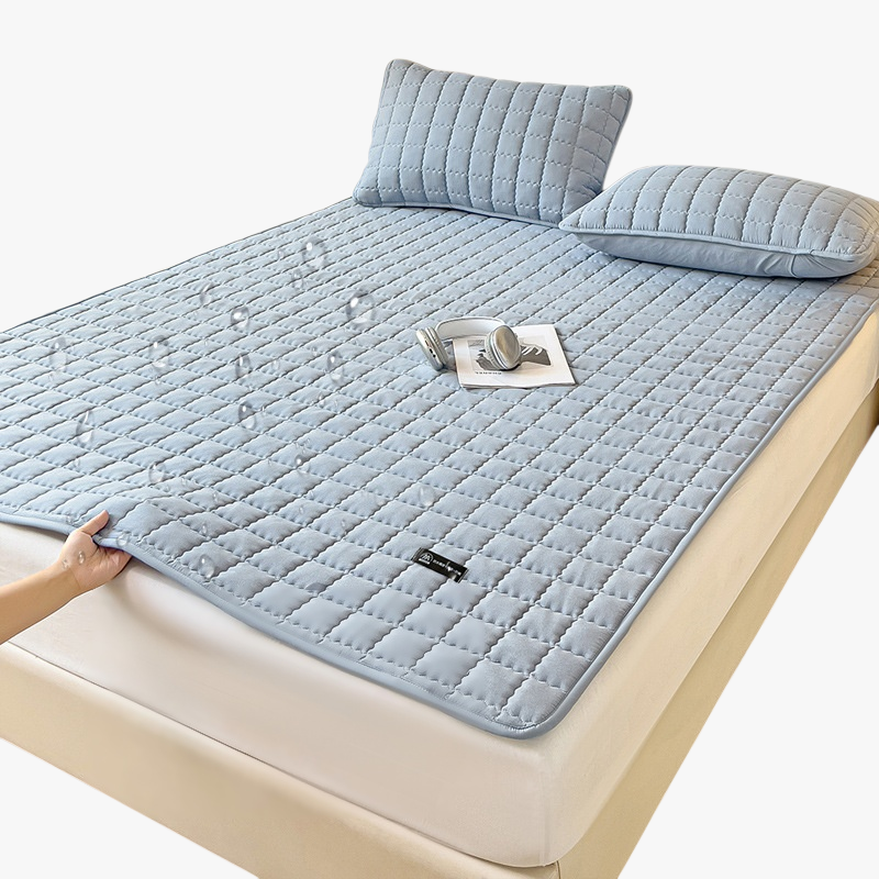 Baby Waterproof Mattress Three-Piece Set (Protector Pad/Bed Hat/Bed Sheet)