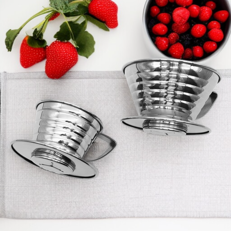 Einfache Kaffeezubereitung mit Edelstahl Kaffeefilter