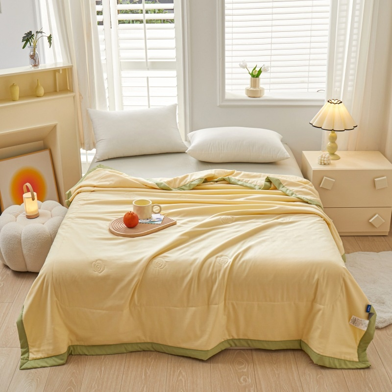  여름용 대두 충전 실크 이불