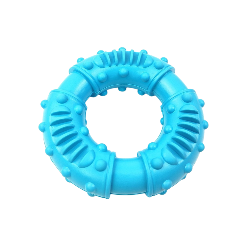 Pet Toy Rubber Squeaky Rugby Ball