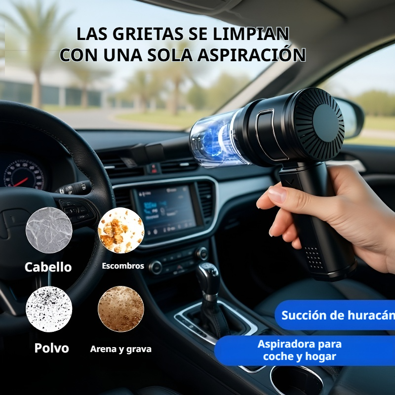 Limpiadora de polvo sin cable de alta eficiencia y carga rápida