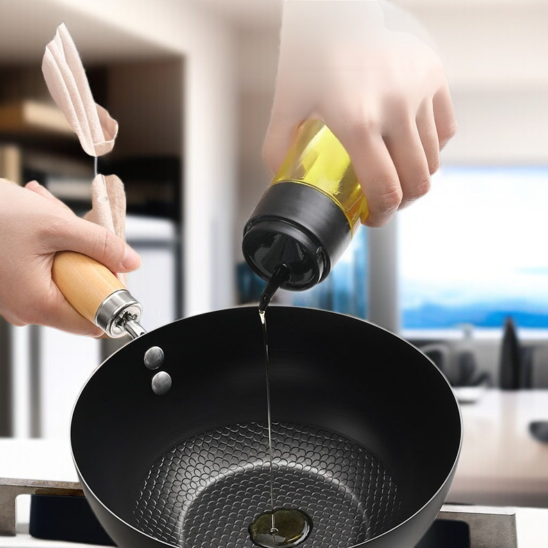 가정용 무코팅 가마솥 프라이팬 프라이팬 1인용 경량 가정용 인덕션 적용 미니 무접착 가마솥