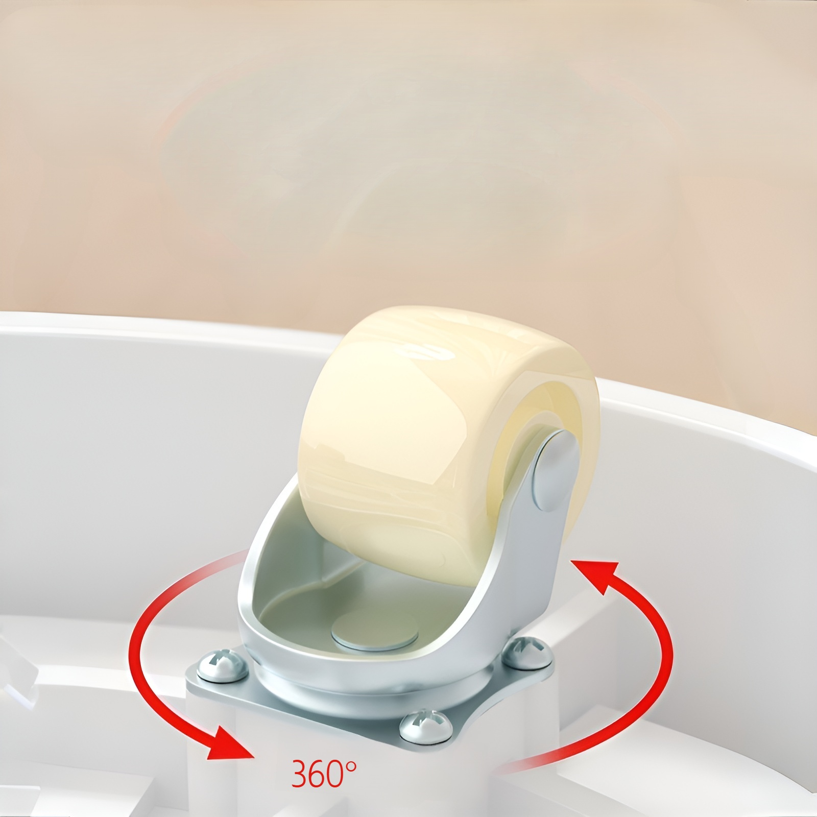 Bandeja redonda para macetas con ruedas giratorias