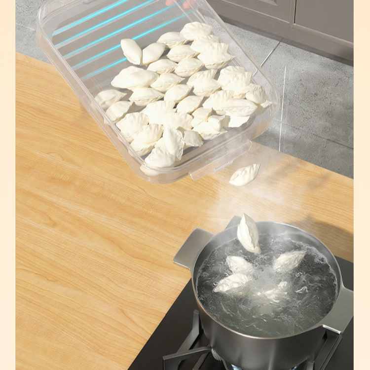  4-Layer Dumpling Storage Box, Refrigerator Organizer