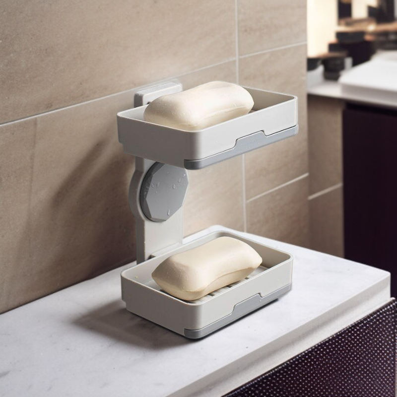 雙層壁掛式肥皂盒