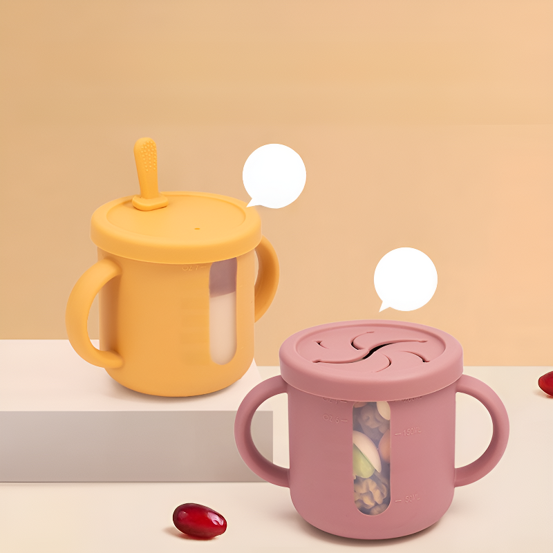 食品級透明矽膠杯便攜戶外水杯