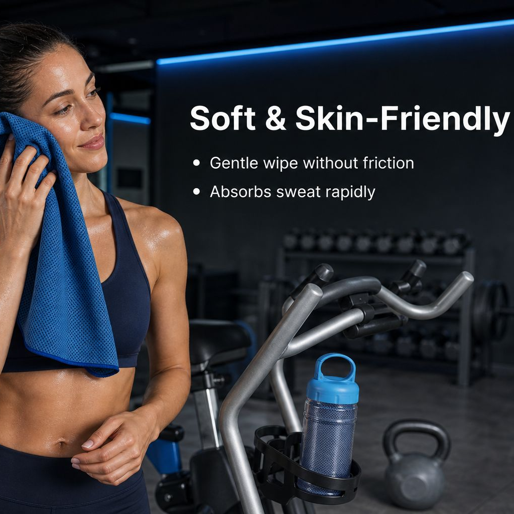 Outdoor Sports Cooling Towel Sweat-Absorbing Quick-Dry Printed Fitness Towel