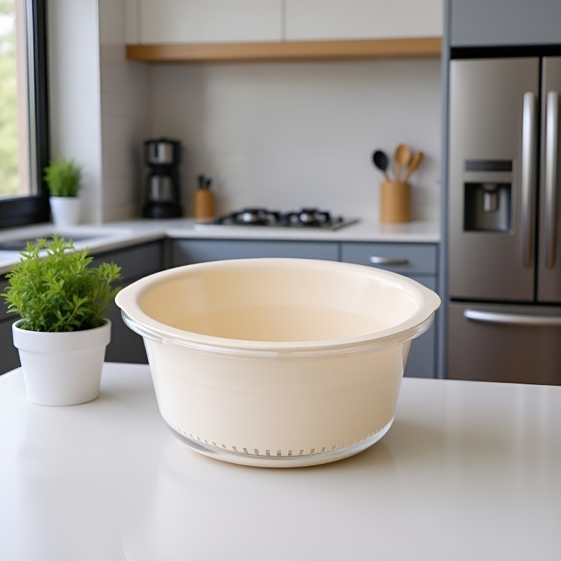 Transparent round drain basket