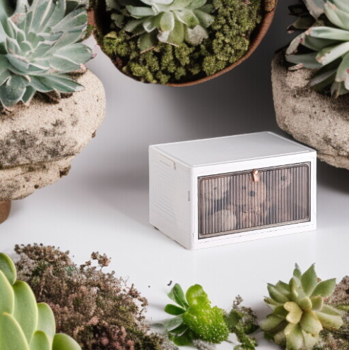 가정용 접이식 수납함 레이어드 투명 의류 정리함 사물함 장난감 수납함