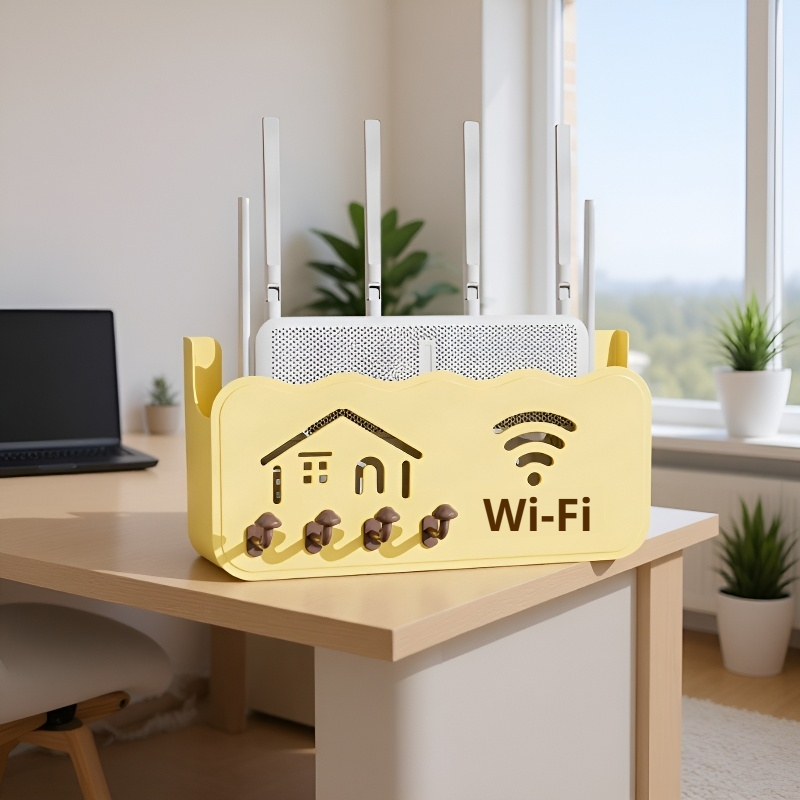 Boîte murale pour routeur WiFi, étagère de rangement TV, support mural sans fil