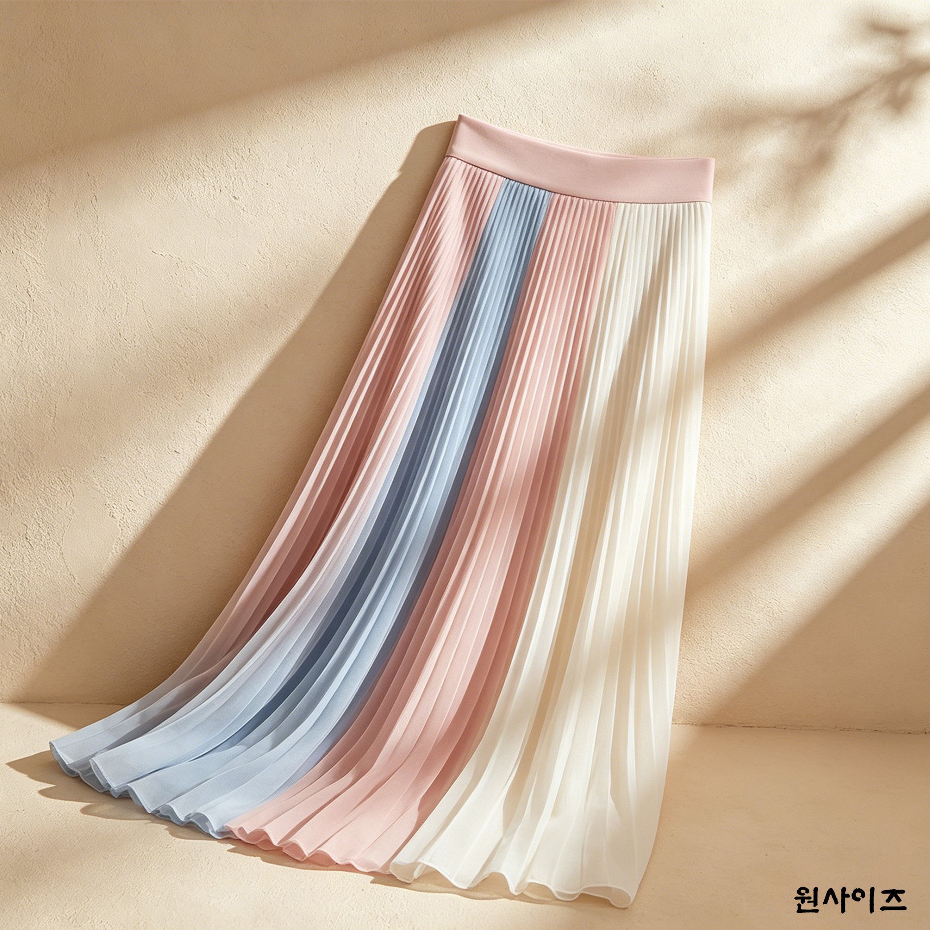 데일리룩에 잘 어울리는 긴 주름치마