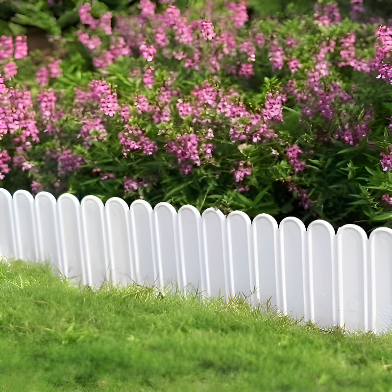 美しく耐久性のあるプラスチック製の花壇フェンス