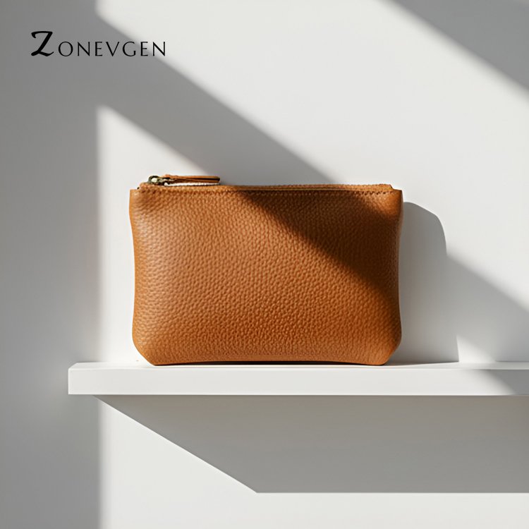 갈색 가죽 보관 가방