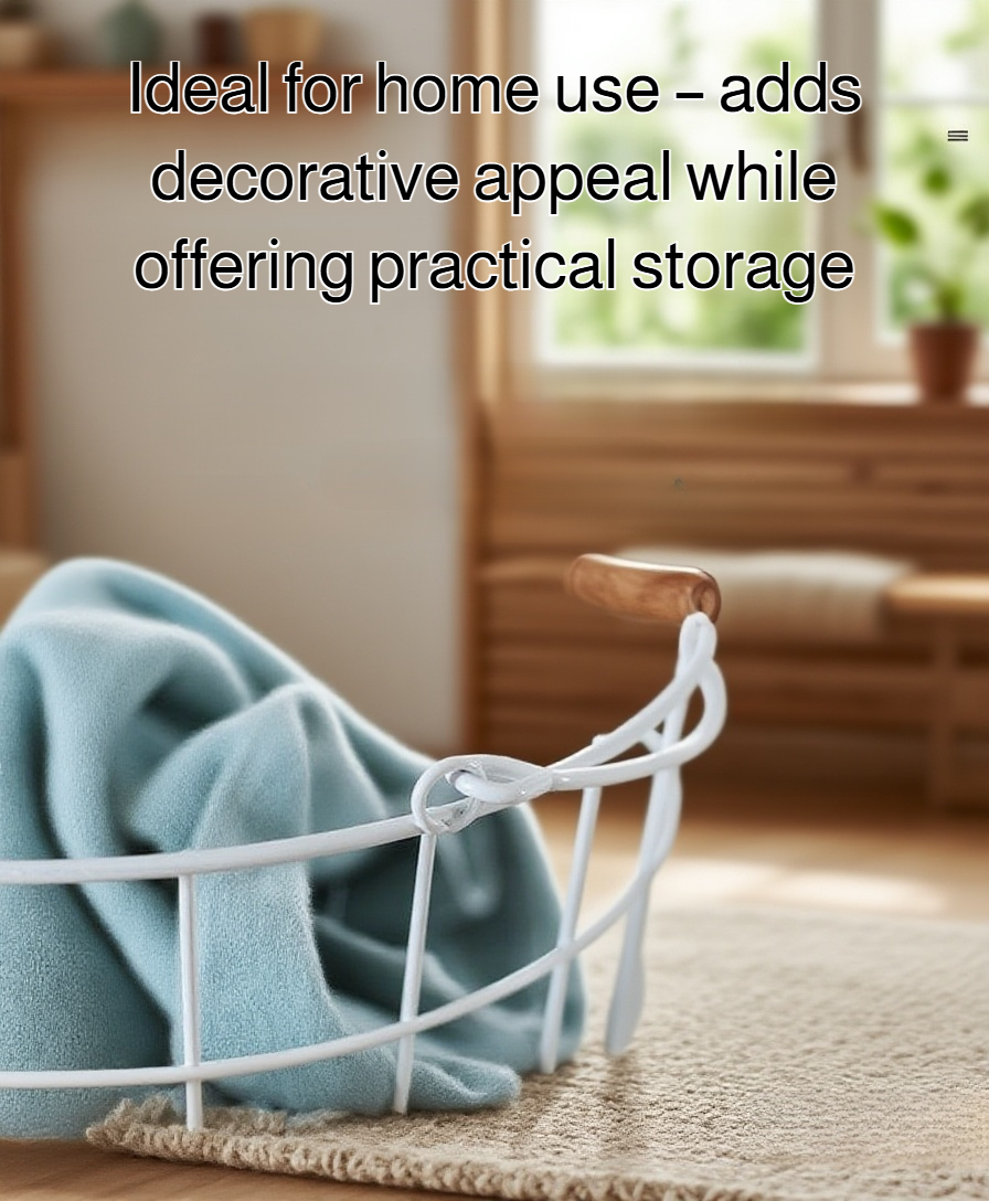 Vintage style storage bucket made from durable iron