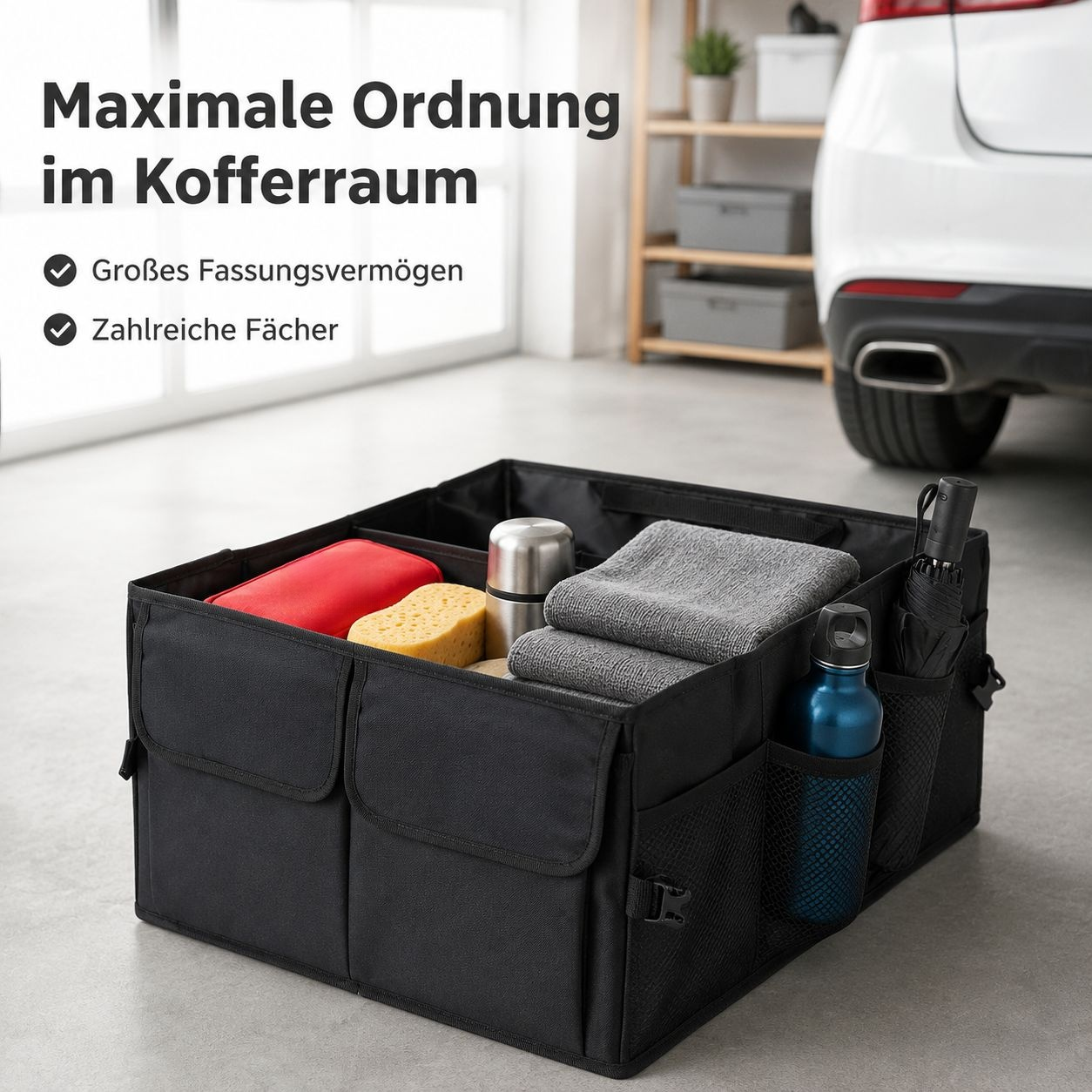 Auto-Kofferraum-Organizer aus Oxford-Stoff