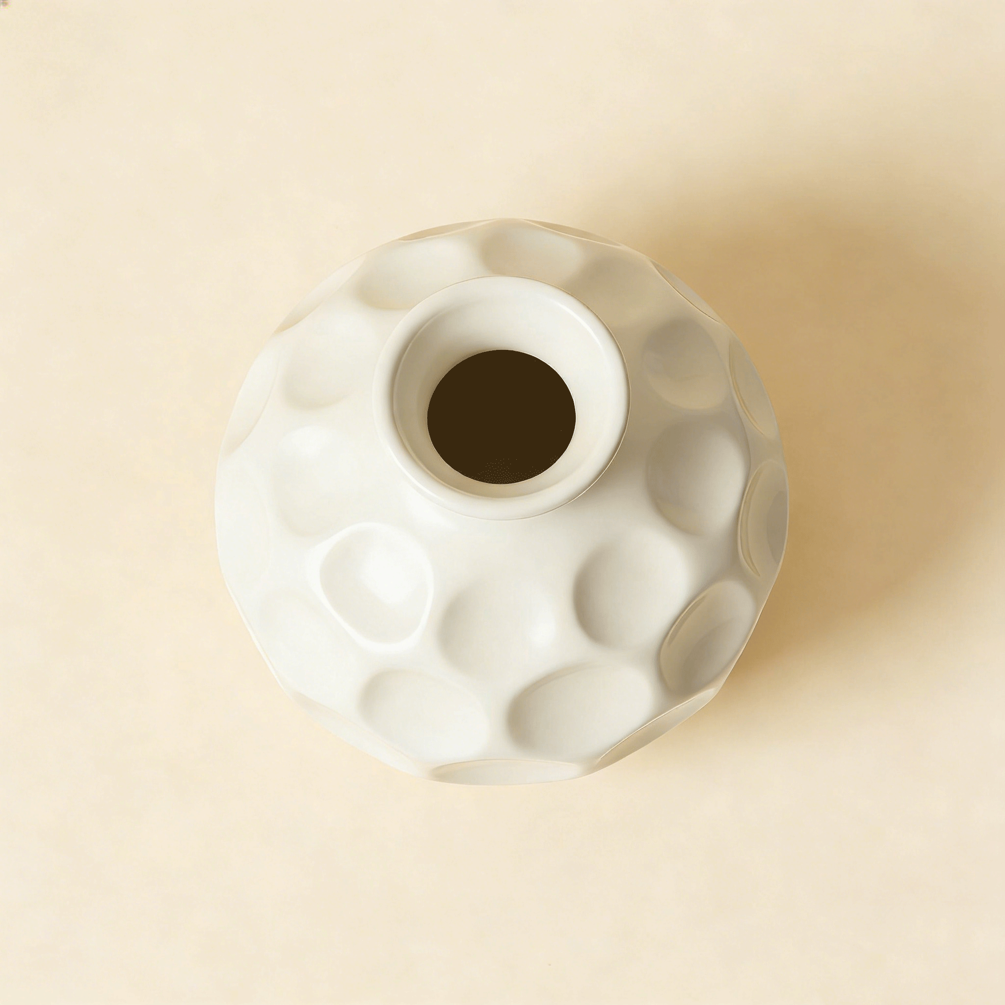 แจกันดีไซน์เรียบง่าย แพ็คคู่ สีขาวทันสมัย