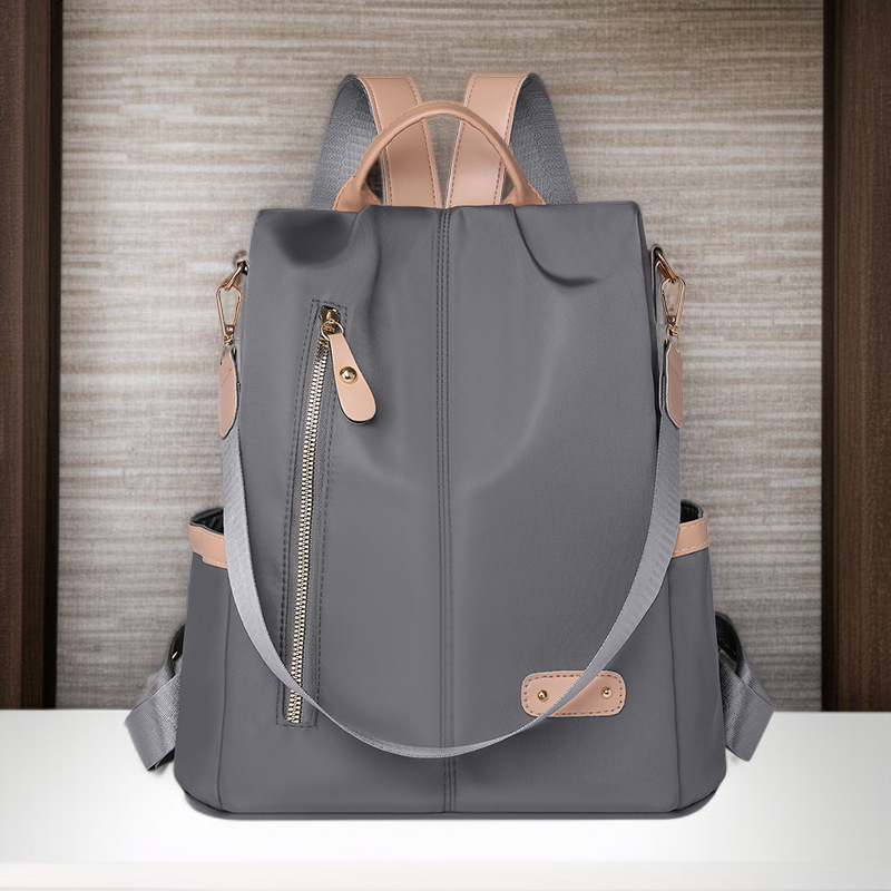 Water-Resistant Nylon Travel Bag (Backpack and Handbag Style)