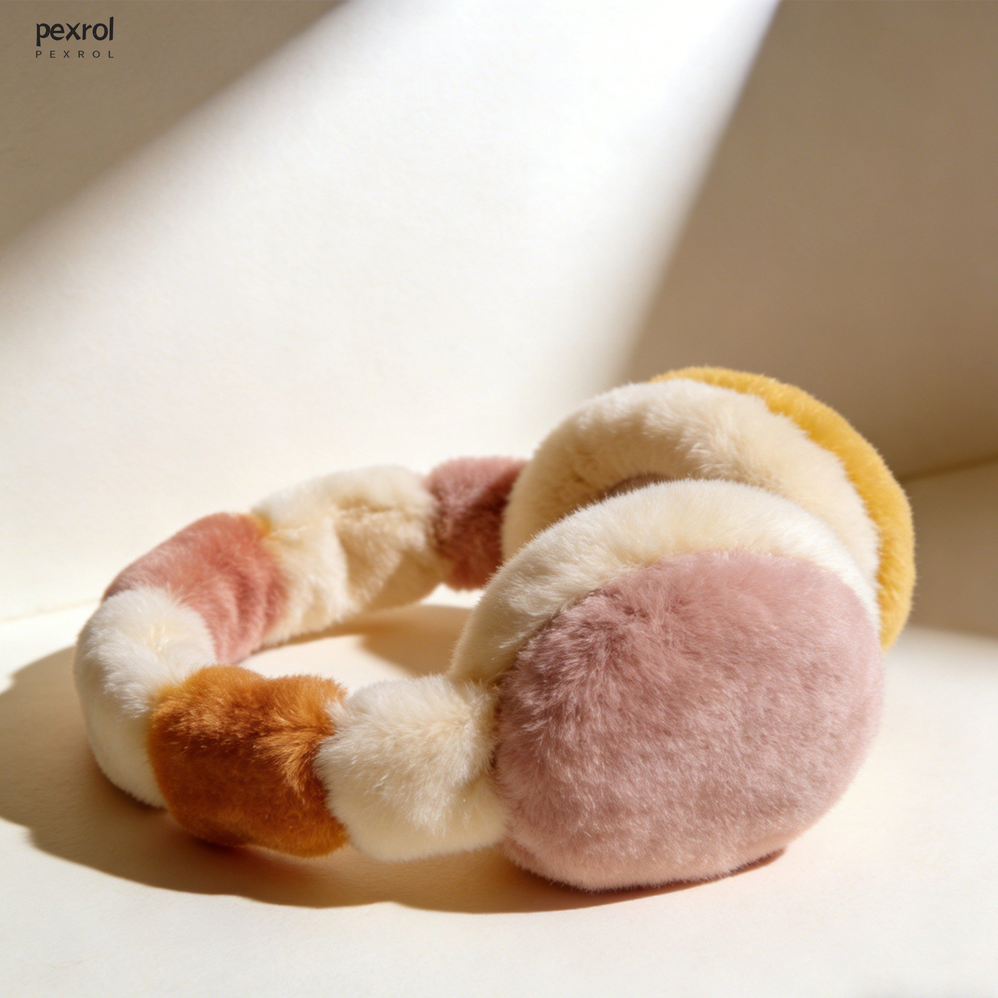 Detailansicht der Plüsch-Ohrstöpsel Oberfläche