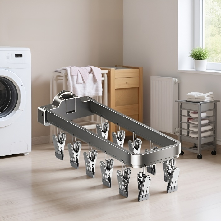 대용량, 간편 설치 양말 건조대