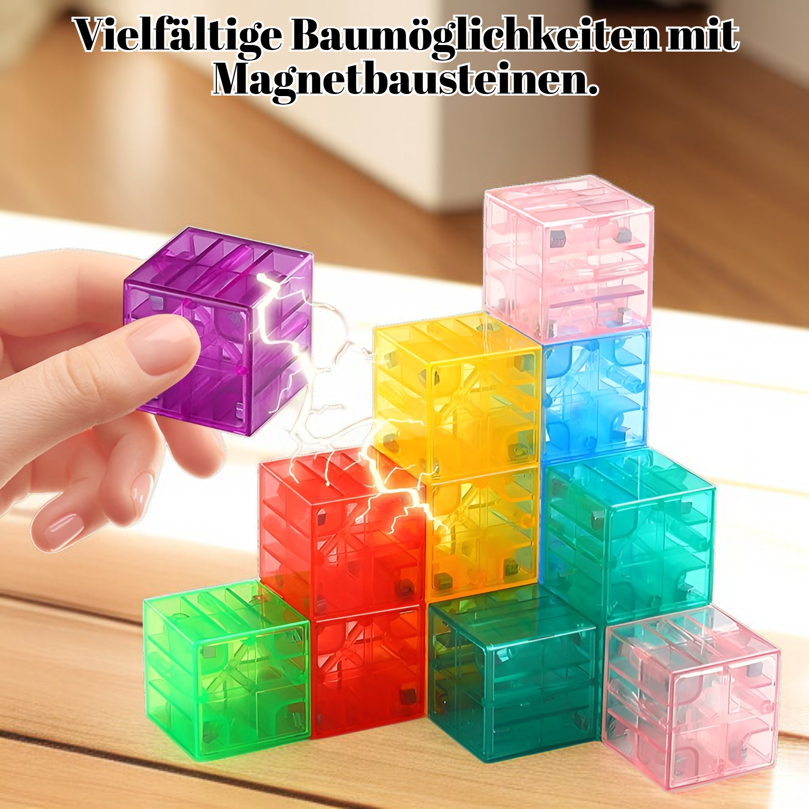 Magnetische geometrische Würfel-Bausteine