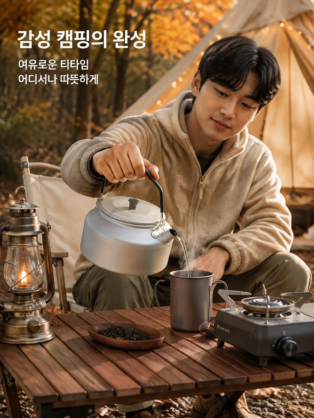 초경량 알루미늄 캠핑 주전자 다기능 휴대용 커피/티포트