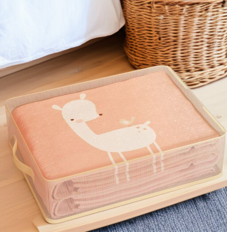 다양한 크기의 수납 가방 세트 배열