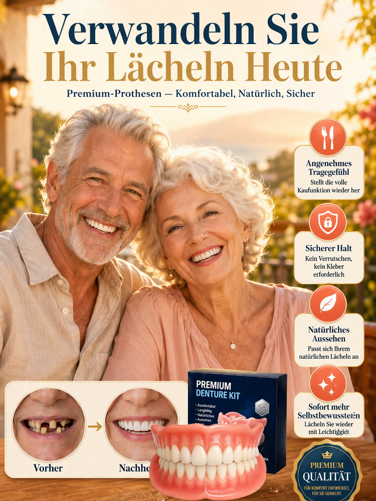 ADA-zertifizierte medizinische Zahnprothese