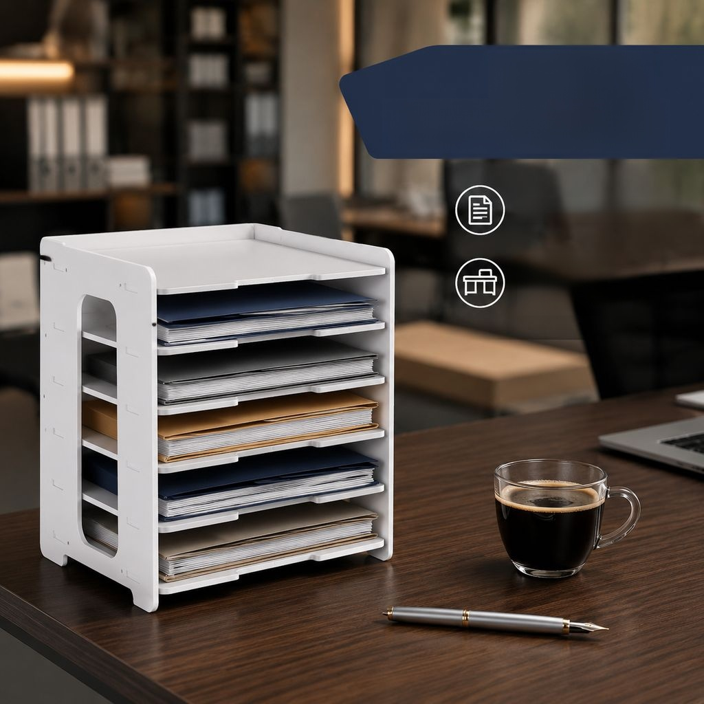 Étagère de rangement pour dossiers