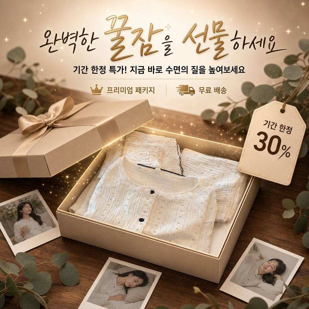 빅사이즈 달콤한 꽃무늬 구름 패턴 봄·가을 여성 긴소매 잠옷 세트