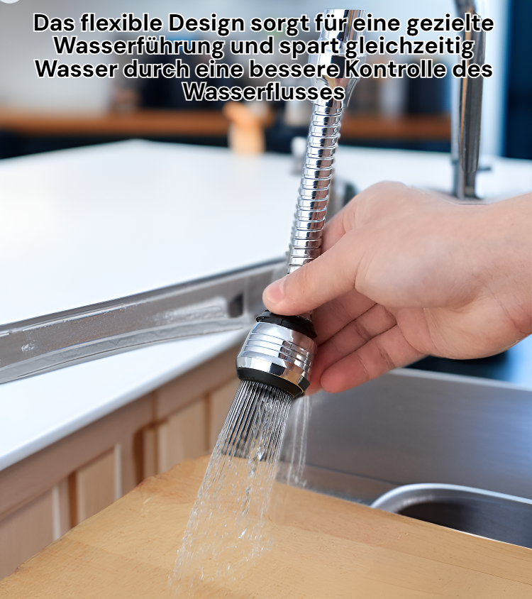 Universelle Wasserhahnverlängerung für Küche und Bad