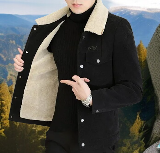 패션 긴팔 점퍼 기모 도톰 남성 코트 칼라 점퍼 패딩 청년 점퍼