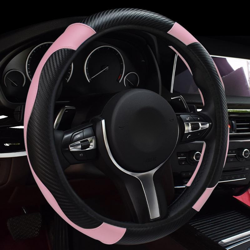 Universal Four-Season Leather Steering Wheel Cover without Inner Ring