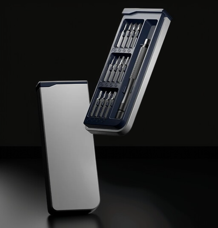 휴대용 작은 드라이버 세트 전체 구성 이미지