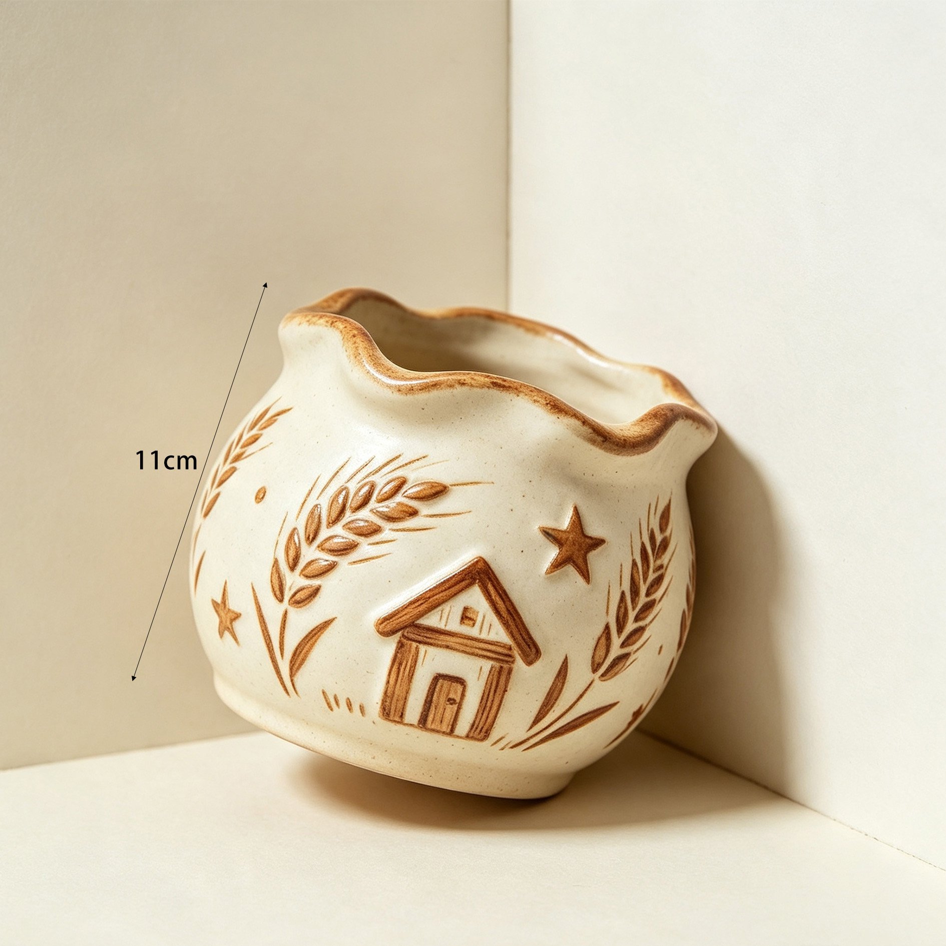 Ceramic storage jar for kitchen essentials