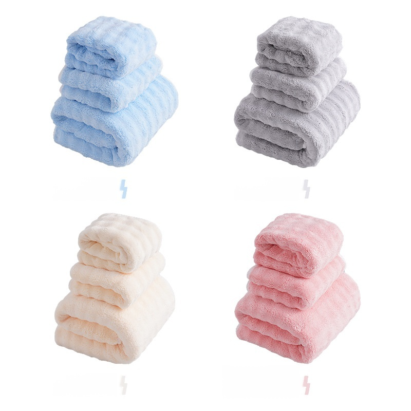 Thickened Bubble Fleece Absorbent Towel