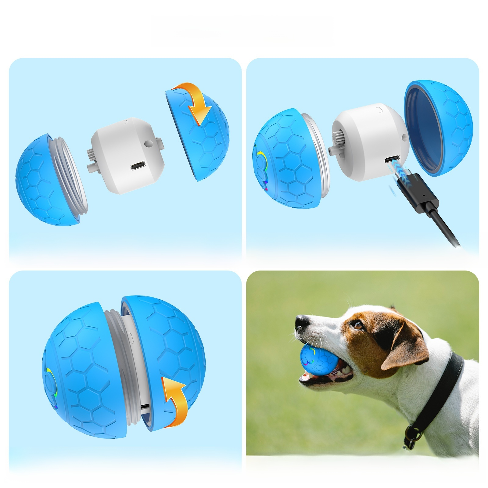 智能電動狗狗玩具球