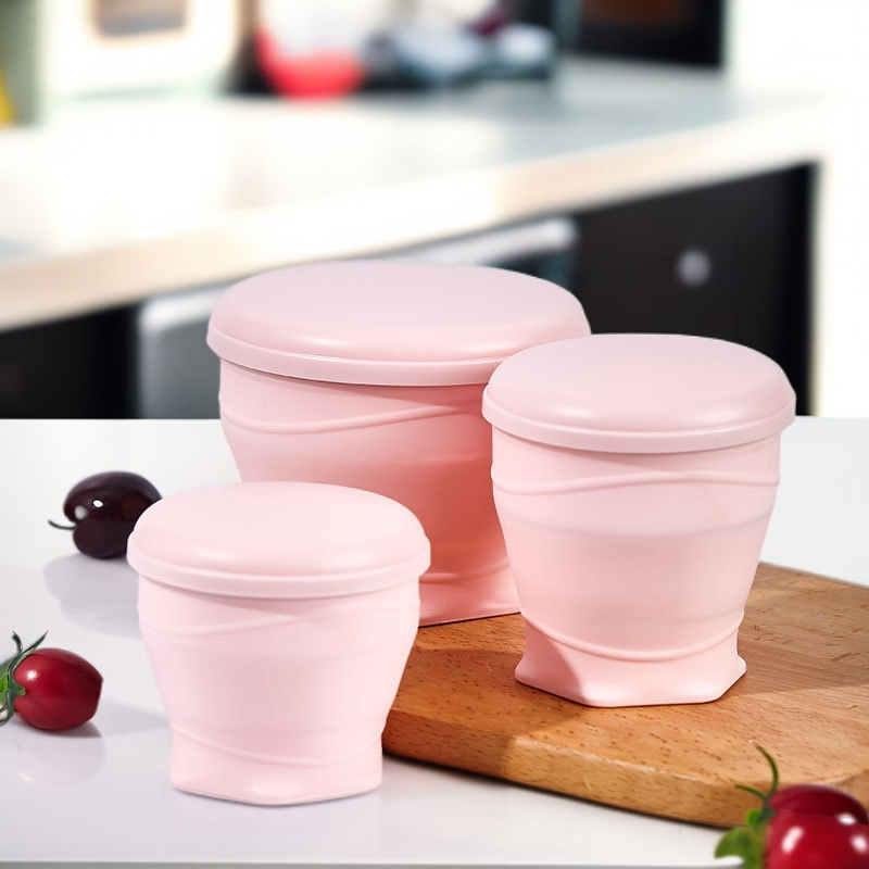 Bol de viaje plegable de silicona para camping