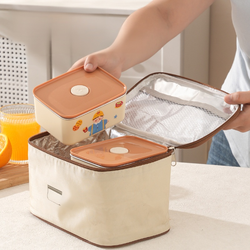 Lunchbox ze stali nierdzewnej 304, przenośny