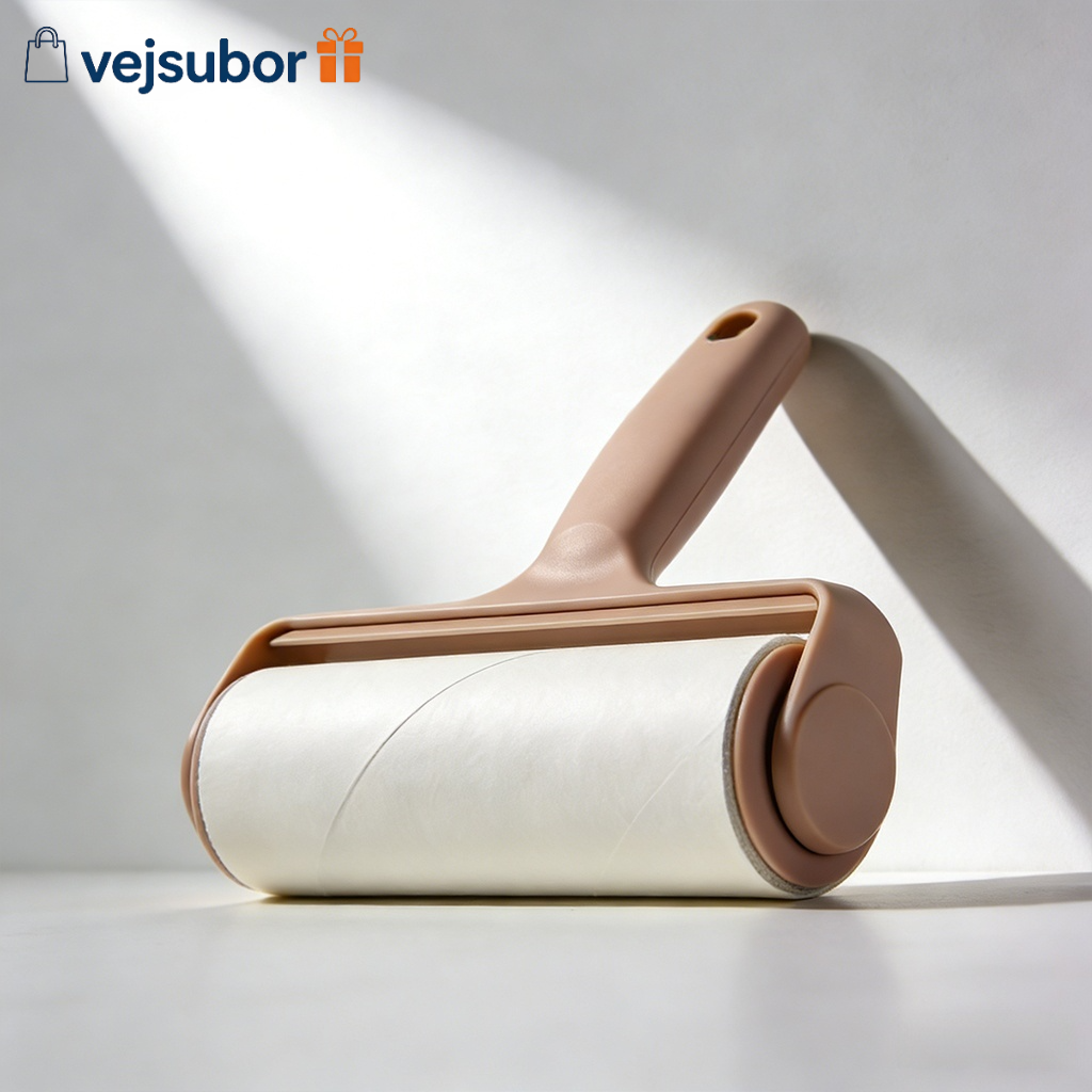 Sticky roller for dust and lint on furniture