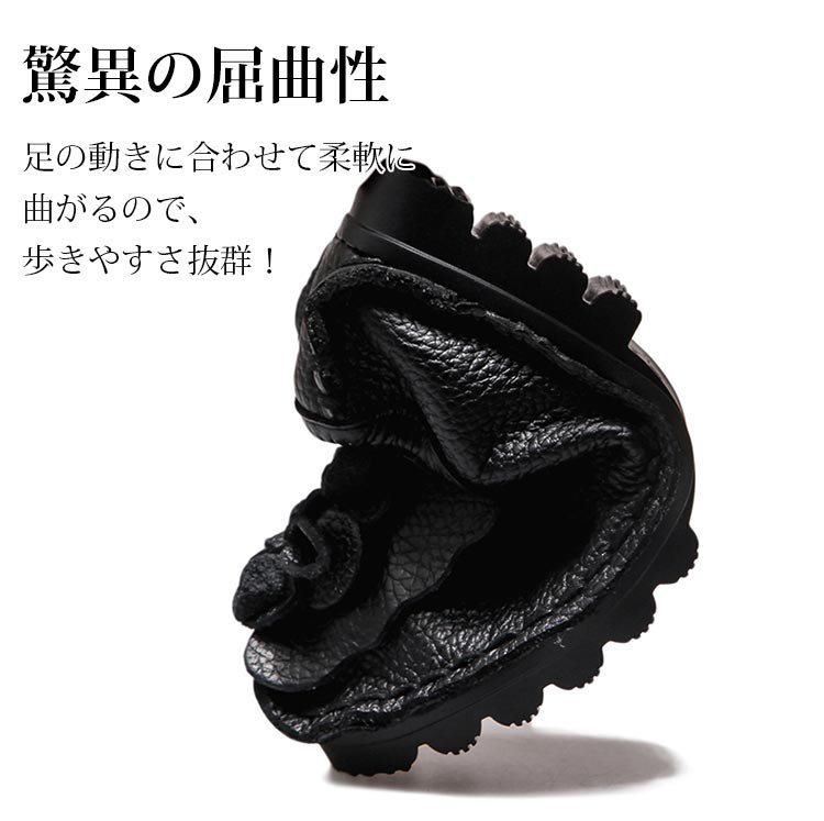 【本革花飾りパンプス】柔らか・防滑・耐磨耗・疲れにくい・丁寧な縫製