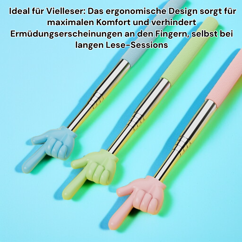 Einziehbares Lesen mit dem kleinen Finger