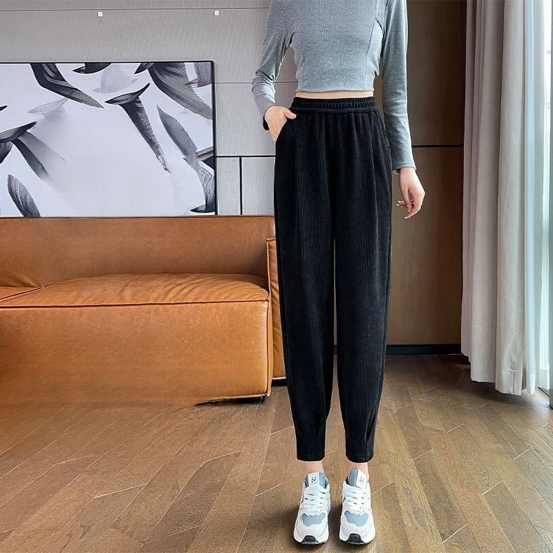 ハーレンパンツ レディース カブルース 薄手 ドローストリング カジュアルパンツ