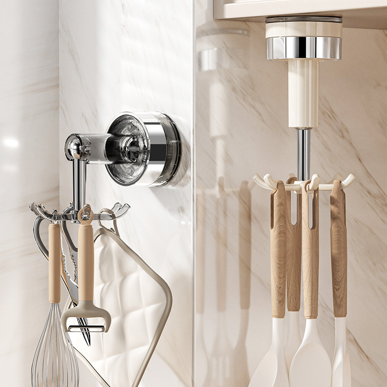 旋轉吸盤掛鉤置物架